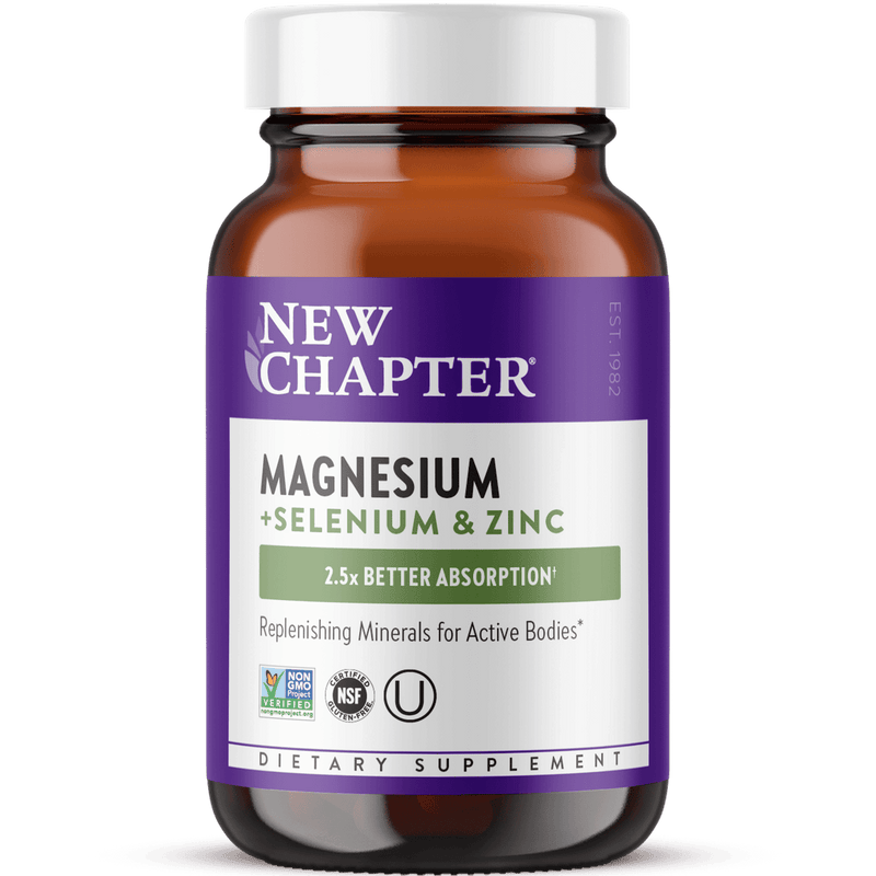 New Chapter Magnesium + Selenium & Zinc 30 Tablets