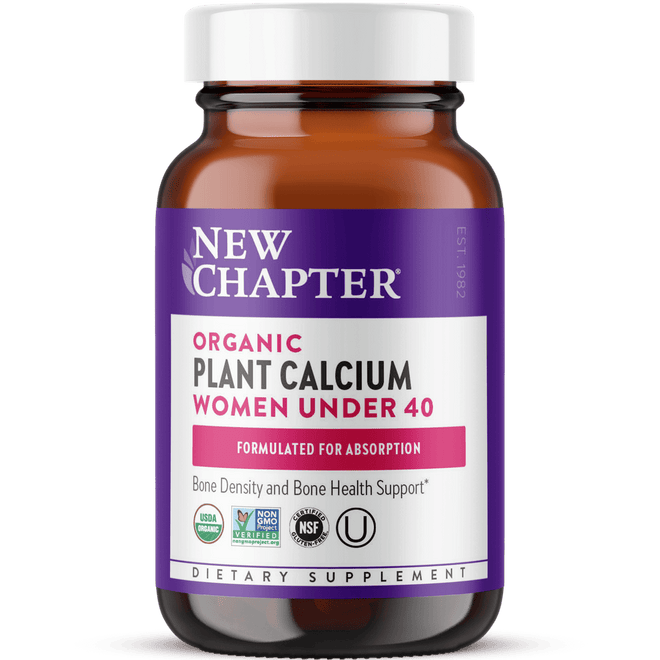 New Chapter Organic Plant Calcium Women Under 40 60 Tablets