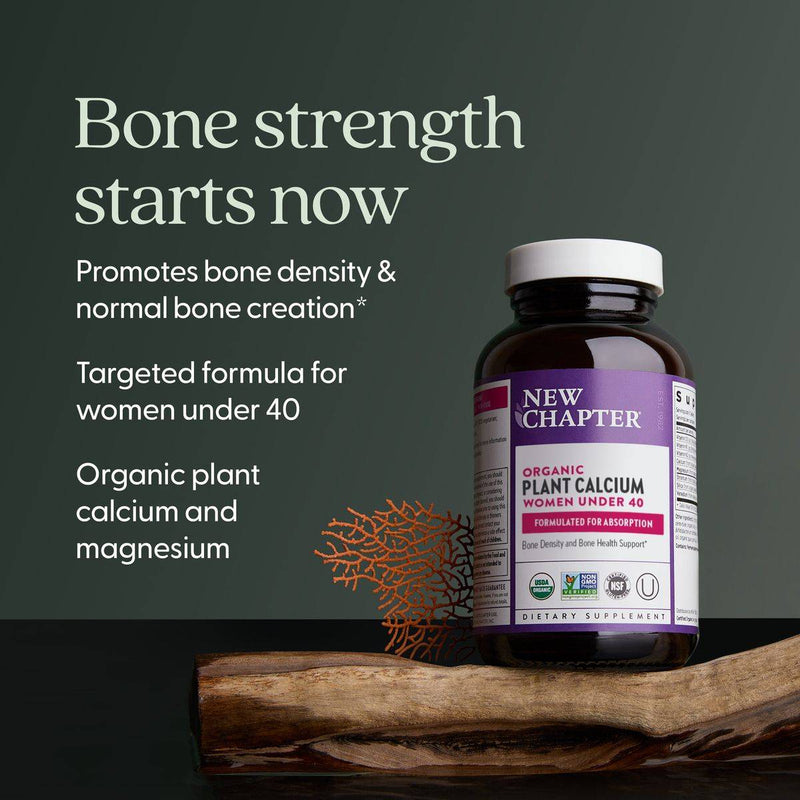 New Chapter Organic Plant Calcium Women Under 40 60 Tablets