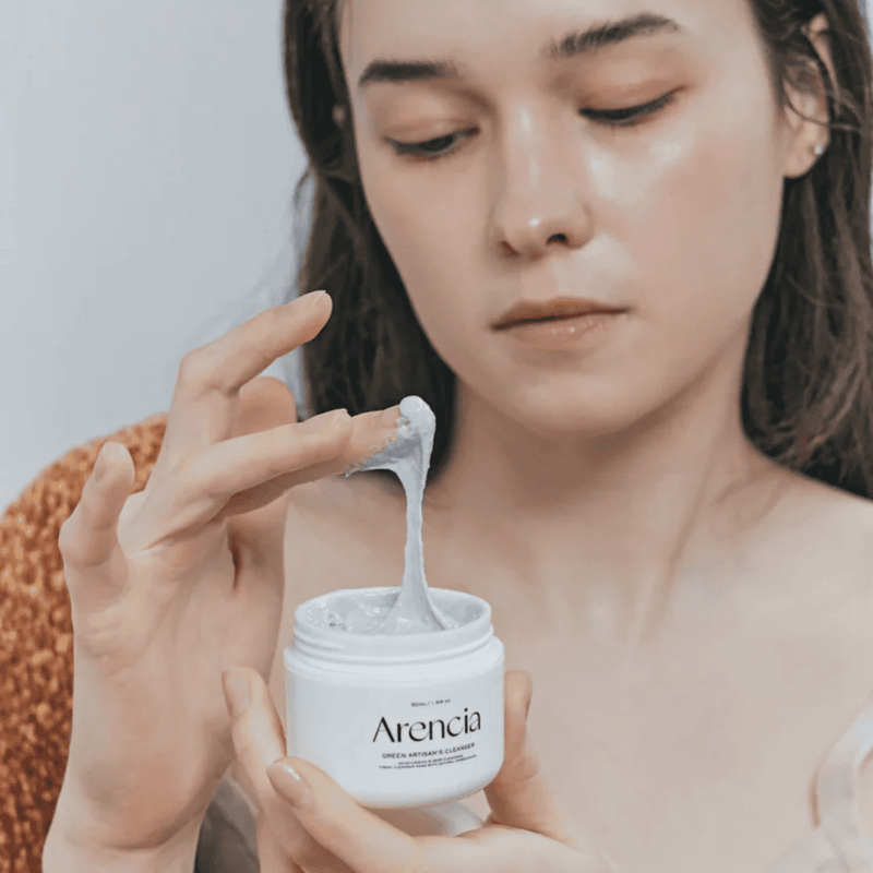 Arencia Fresh Blue Hyssop Rice Mochi Cleanser 120g