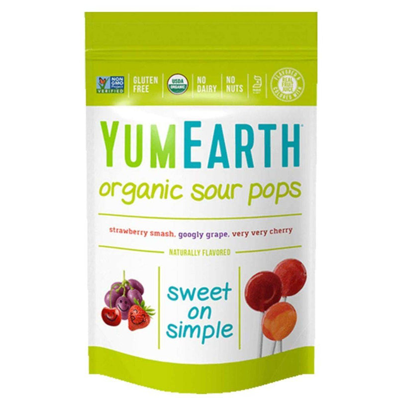 Yum Earth Organic Sour Lollipops 14 Pieces