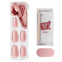 Kiss False Nails IMC504C Impress Color Press On Manicure Coffin Medium Sumptuous 30 Count