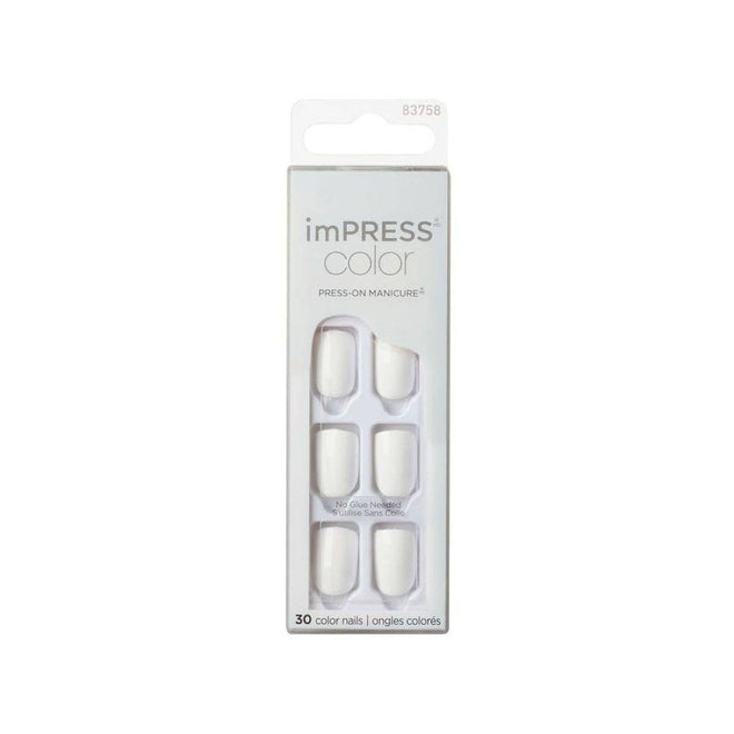 Kiss False Nails KIMC019C Impress Press On Manicure Frosting 30 Count