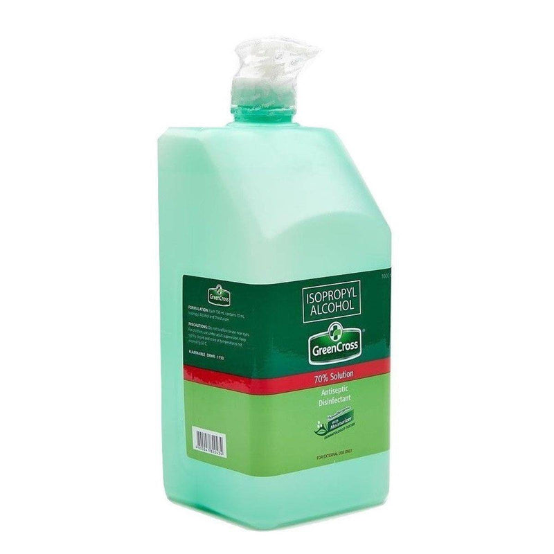 Green Cross Isopropyl Alcohol 70% Solution Pump 1L