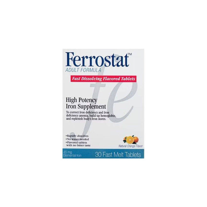 Ferrostat Adult Formula 45mg 30 Dispersible Tablets