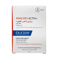 Ducray Anacaps Activ+ Food Supplement 30 Capsules