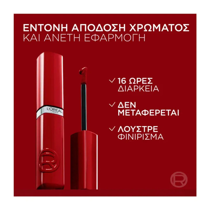 Loreal Paris Infaillible Laque Resistance Lipstick 415 Red Bisou