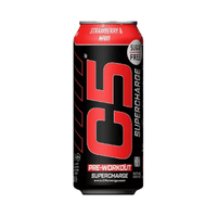 C5 Pre Workout Ready to Drink Supercharge Strawberry & Kiwi 473ml