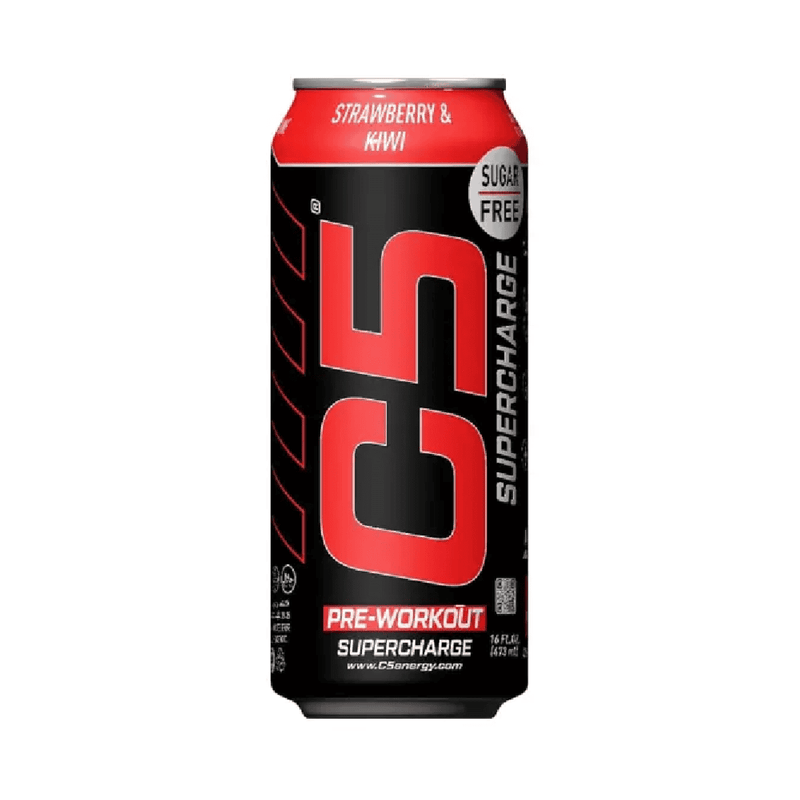 C5 Pre Workout Ready to Drink Supercharge Strawberry & Kiwi 473ml