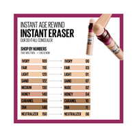 Maybelline Instant Age Rewind Eraser Concealer 02 Nude 3 Pack