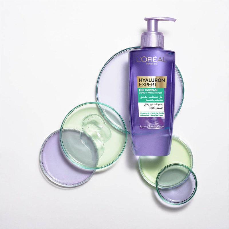 Loreal Paris Hyaluron Expert Hyaluronic Acid Oil Control Deep Cleansing Gel 200ml