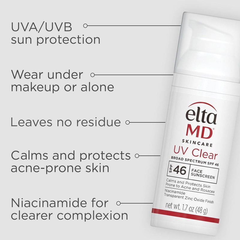 Elta MD UV Clear Face Sunscreen SPF46 Broad Spectrum 48g