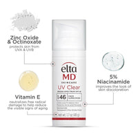 Elta MD UV Clear Face Sunscreen SPF46 Broad Spectrum 48g