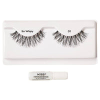 Kiss False Eyelash KSW01C So Wispy 01 Tapered Lash Collection 1 Pair