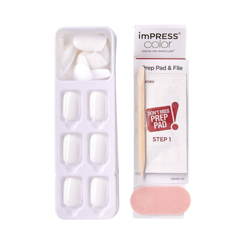 Kiss False Nails KIMC019C Impress Press On Manicure Frosting 30 Count