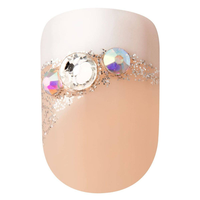 Kiss False Nails KIM007C Impress Press On Manicure Believe Short 30 Count