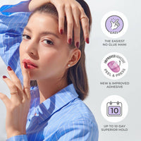 Kiss False Nails KIMC012C Impress Press On Manicure Espress Yourself 30 Count