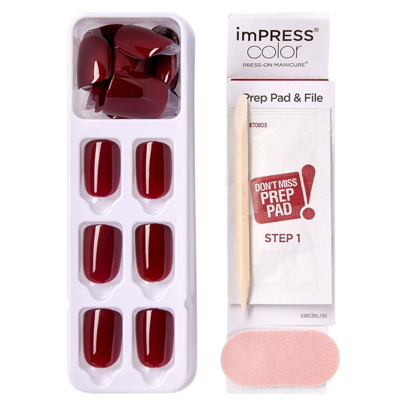 Kiss False Nails KIM014C Impress Press On Manicure I'm Not A Cinna 30 Count