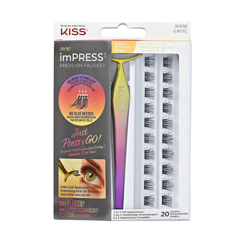 Kiss False Eyelash ILK01C Impress Press-On Falsies 20 Count