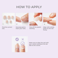 Kiss False Nails IFC01C Impress The No Glue Mani Model Classic French Small 30 Count