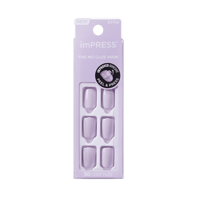 Kiss False Nails KIMC007C Impress Press On Manicure Picture Purplect 30 Count