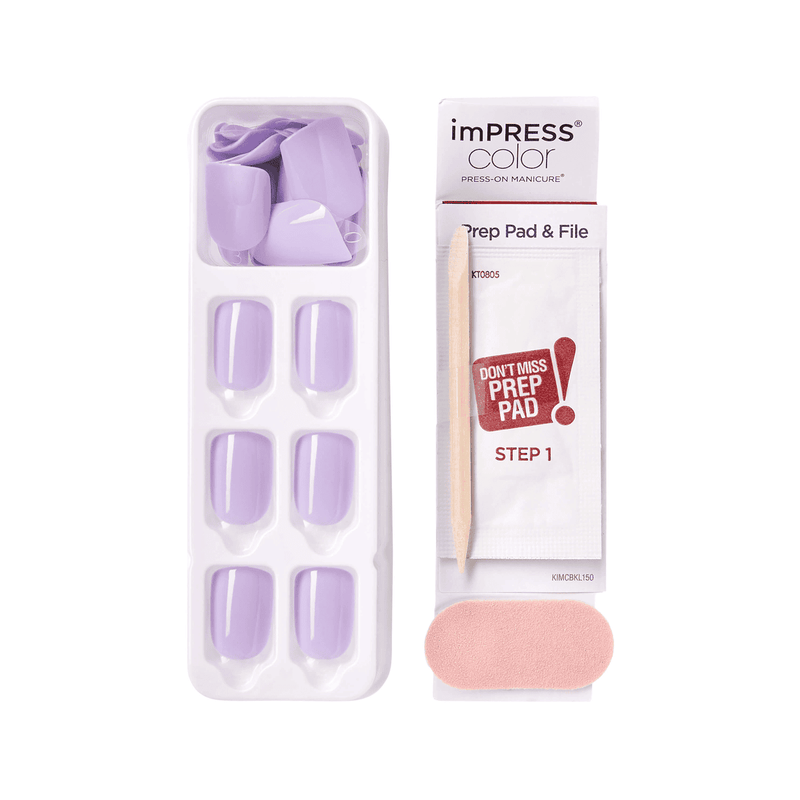 Kiss False Nails KIMC007C Impress Press On Manicure Picture Purplect 30 Count