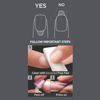 Kiss False Nails IMC510C Impress Color Press On Manicure Coffin Medium Reddy Or Not 30 Count