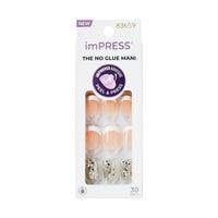 Kiss False Nails KIM008C Impress Press On Manicure Time Slip 30 Count