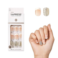 Kiss False Nails KIM008C Impress Press On Manicure Time Slip 30 Count