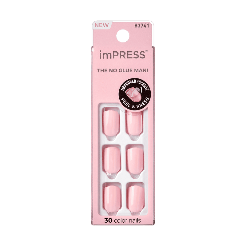 Kiss False Nails KIMC002C Impress Press On Manicure Pick Me Pink 30 Count