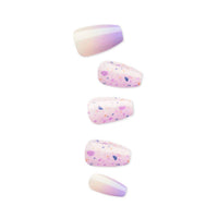 Kiss False Nails IMM27C Impress Color Press On Manicure Coffin Medium All I Want 30 Count