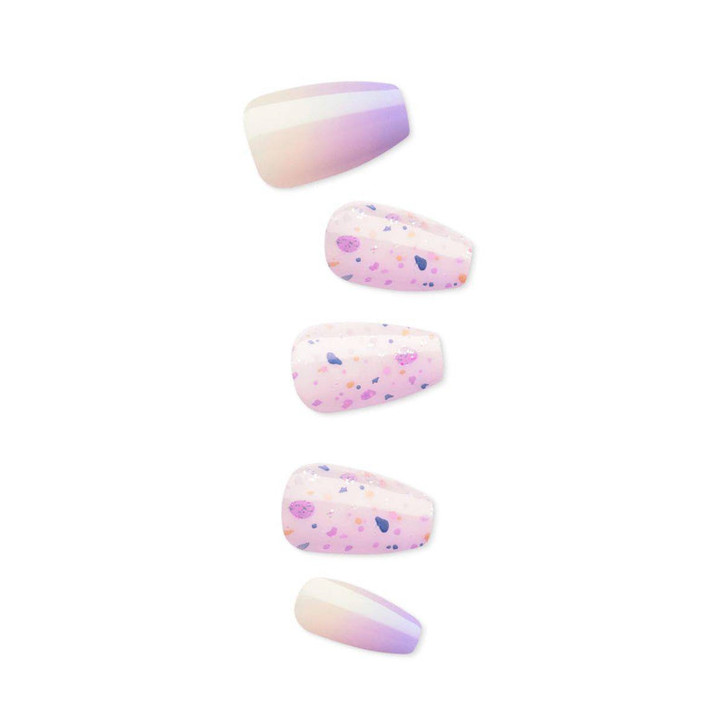 Kiss False Nails IMM27C Impress Color Press On Manicure Coffin Medium All I Want 30 Count