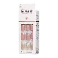 Kiss False Nails KIM002C Impress Press On Manicure One More Chance Short 30 Count