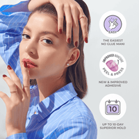 Kiss False Nails KIMC013C Impress Press On Manicure Reddy Or Not 30 Count
