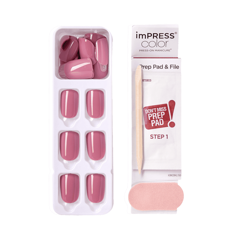 Kiss False Nails KIMC005C Impress Press On Manicure Petal Pink 30 Count