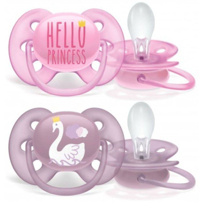Philips Avent Ultra Soft Soother 6-18 Months Girl 2 Pack