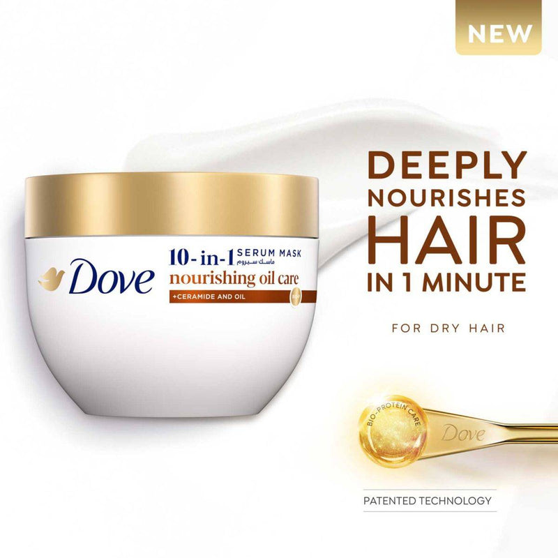 Dove Hair Serum Mask 10-In-1 Nourishing Oil Care 220ml