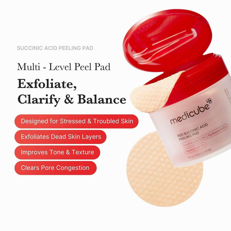 Medicube Red Succinic Acid Peeling 70 Pads