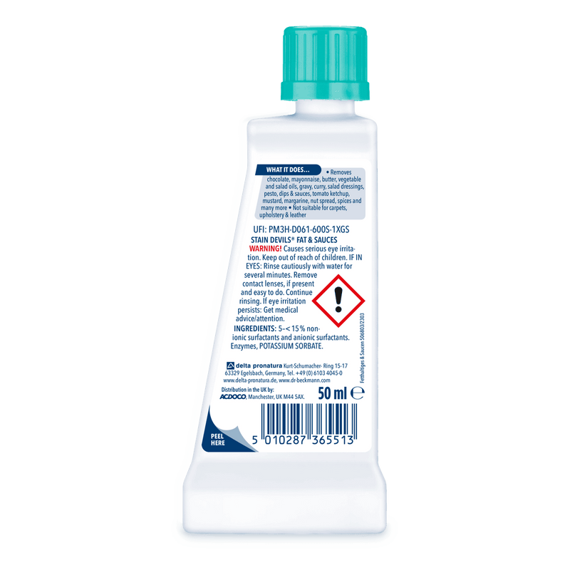 Dr. Beckmann Stain Devils Cooking Oil & Fat 50ml