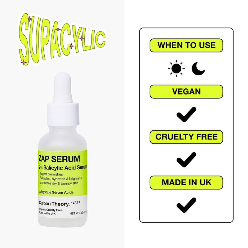 Carbon Theory Zap Supacylic 2% Salicylic Acid Serum 30ml