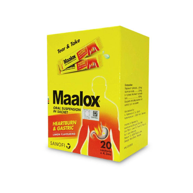 Maalox 4.3ml 20 Sachets