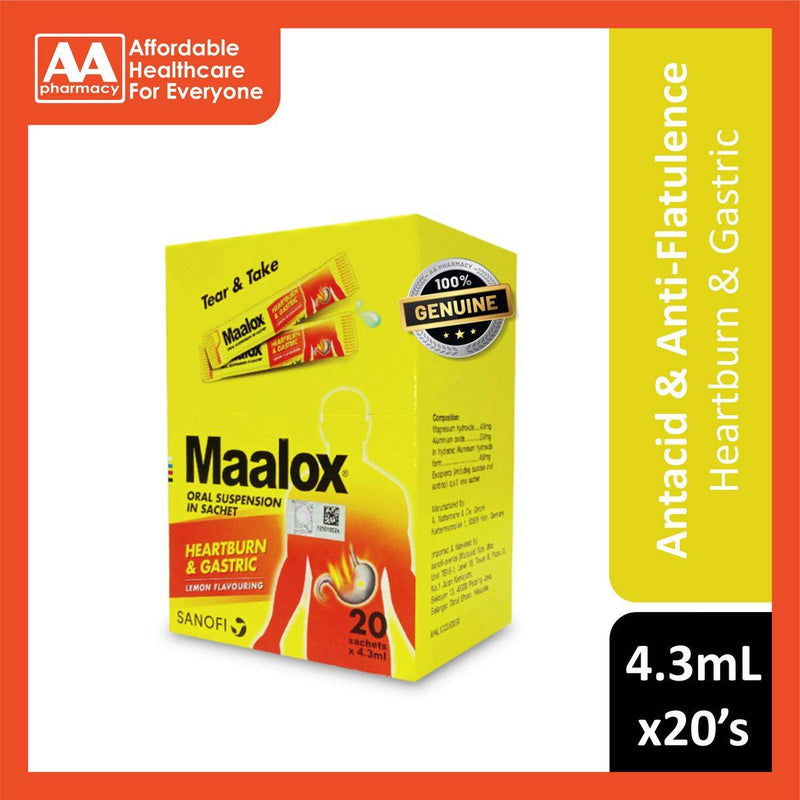 Maalox 4.3ml 20 Sachets