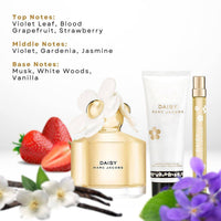 Marc Jacobs Daisy Eau de Toilette 100ml + Eau de Toilette 10ml + Luminous Body Lotion 75ml Gift Set