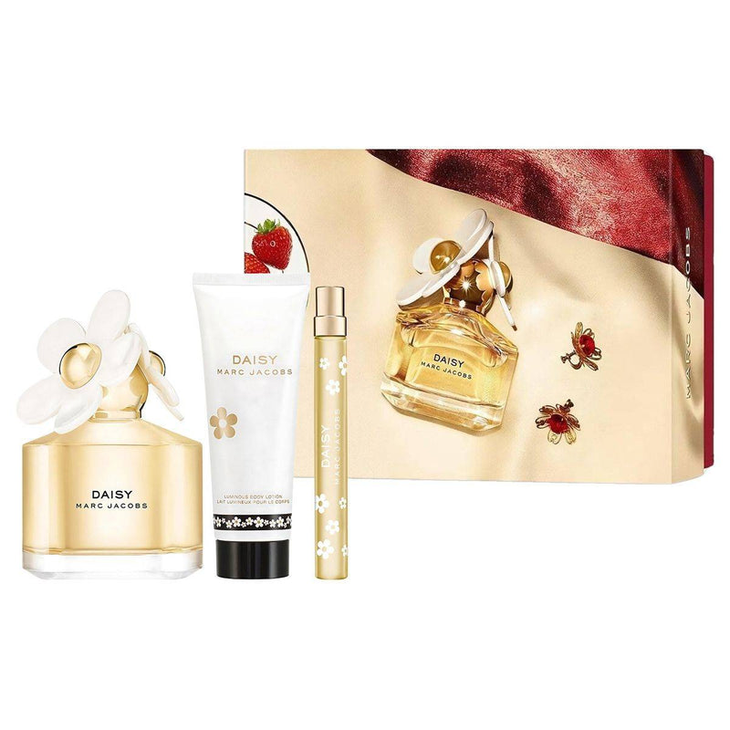 Marc Jacobs Daisy Eau de Toilette 100ml + Eau de Toilette 10ml + Luminous Body Lotion 75ml Gift Set
