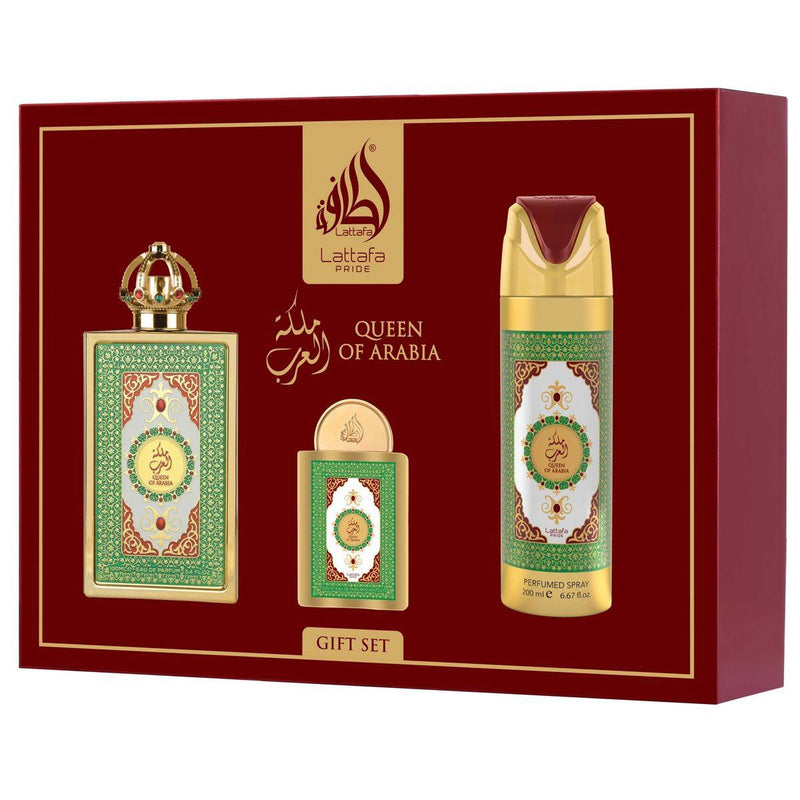 Lattafa Pride Queen Of Arabia Eau de Parfum 100ml x 3 Gift Set