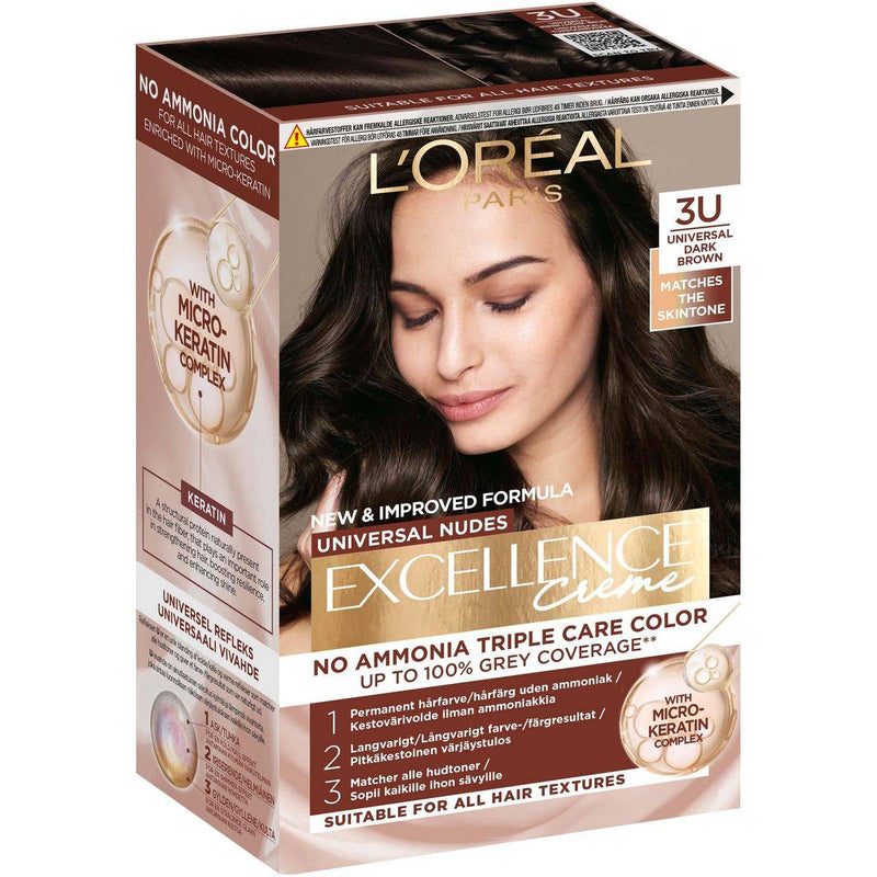 Loreal Paris Universal Nudes Excellence 3U Dark Brown