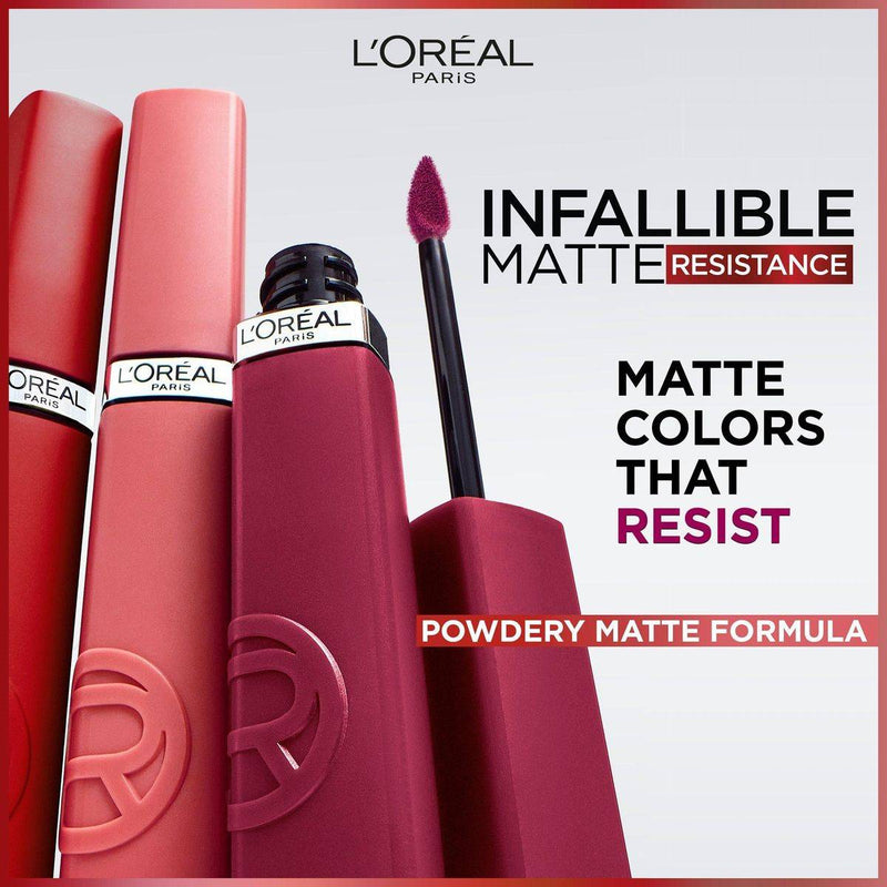 Loreal Paris Infaillible Laque Resistance Lipstick 601 Worth It