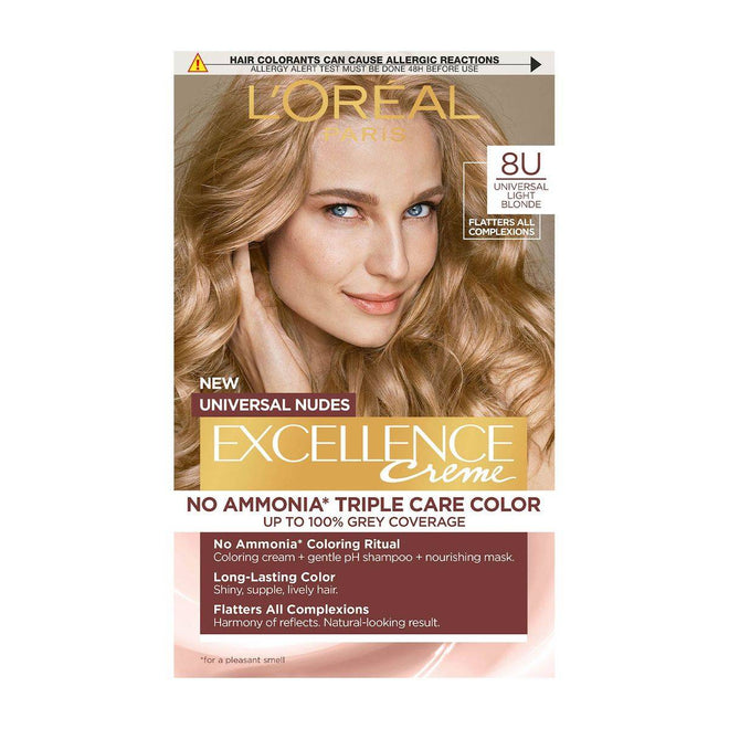Loreal Paris Universal Nudes Excellence 8U Light Blonde