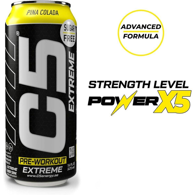 C5 Pre Workout Ready to Drink Supercharge Pina Colada 473ml