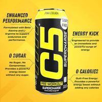 C5 Pre Workout Ready to Drink Supercharge Pina Colada 473ml